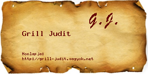 Grill Judit névjegykártya